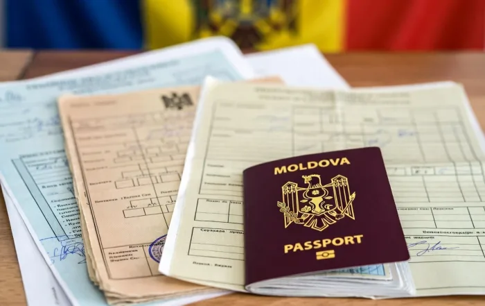 Moldovan citizenship by descent application with Moldovan passport and ancestry documents